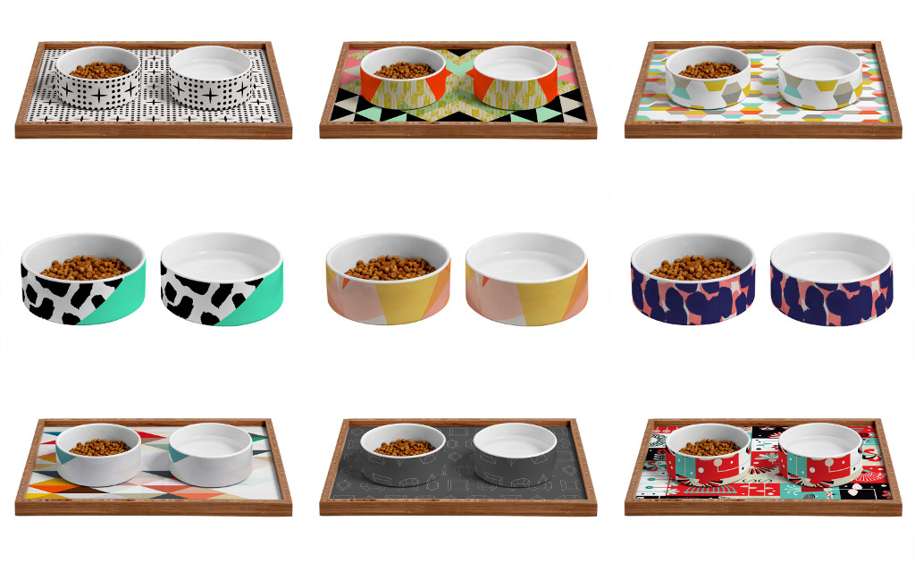 designer dog food bowls